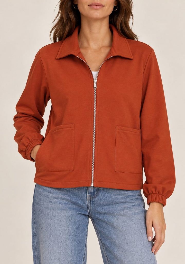 Marisa | Chaqueta de Felpa con Cremallera