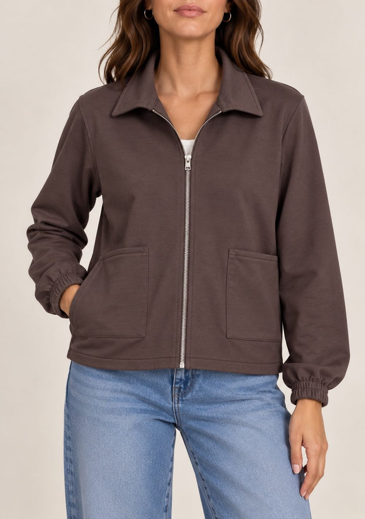 Marisa | Chaqueta de Felpa con Cremallera