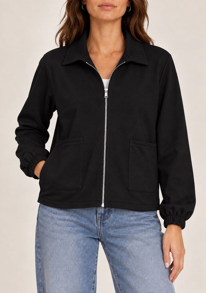 Marisa | Chaqueta de Felpa con Cremallera