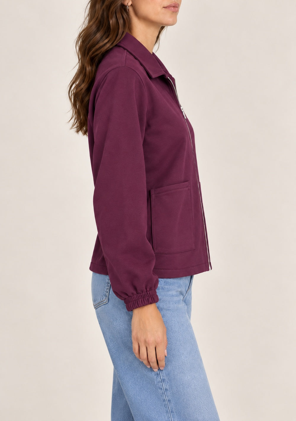 Marisa | Chaqueta de Felpa con Cremallera