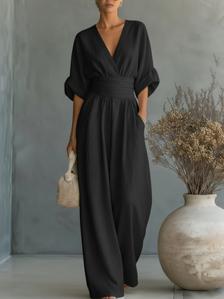 Sofía | Mono Elegante de Tiro Alto con Escote en V