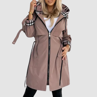 Nerea | Chaqueta Impermeable con Capucha y Cremallera