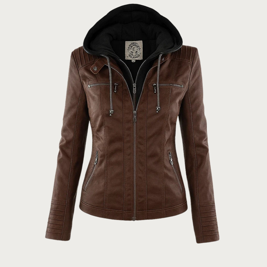Valeria | Chaqueta con Capucha y Bolsillos con Cremallera