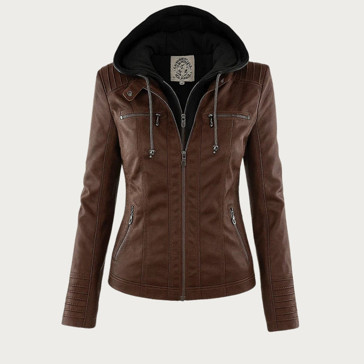Valeria | Chaqueta con Capucha y Bolsillos con Cremallera