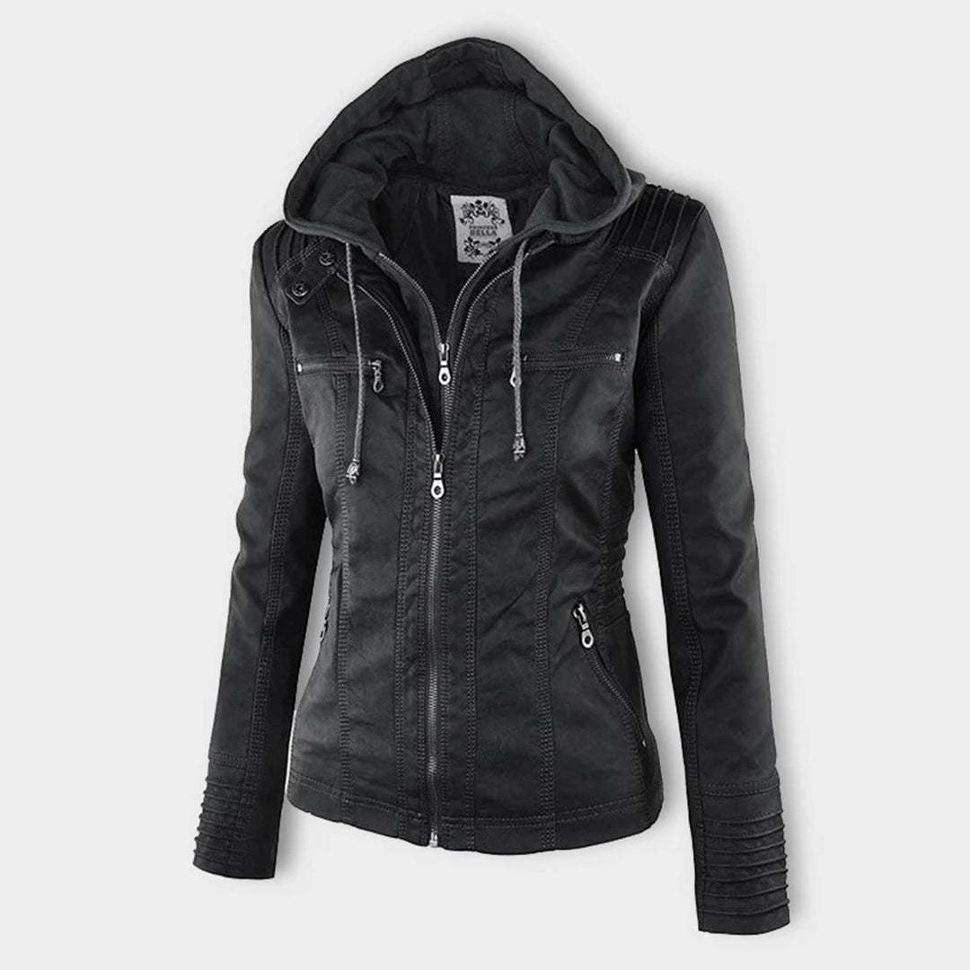 Valeria | Chaqueta con Capucha y Bolsillos con Cremallera