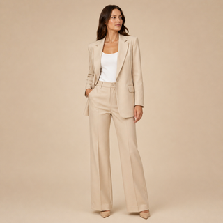 Victoria | Traje Elegante de Pantalón Ancho