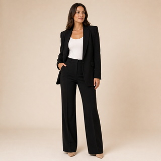 Victoria | Traje Elegante de Pantalón Ancho