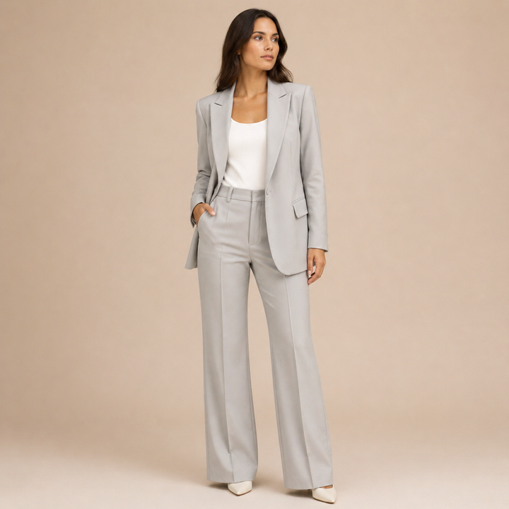 Victoria | Traje Elegante de Pantalón Ancho