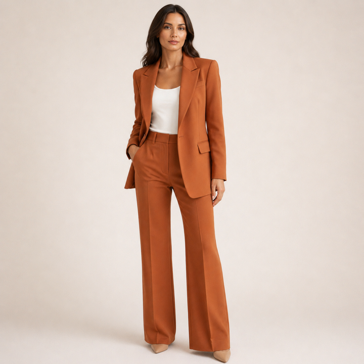 Victoria | Traje Elegante de Pantalón Ancho