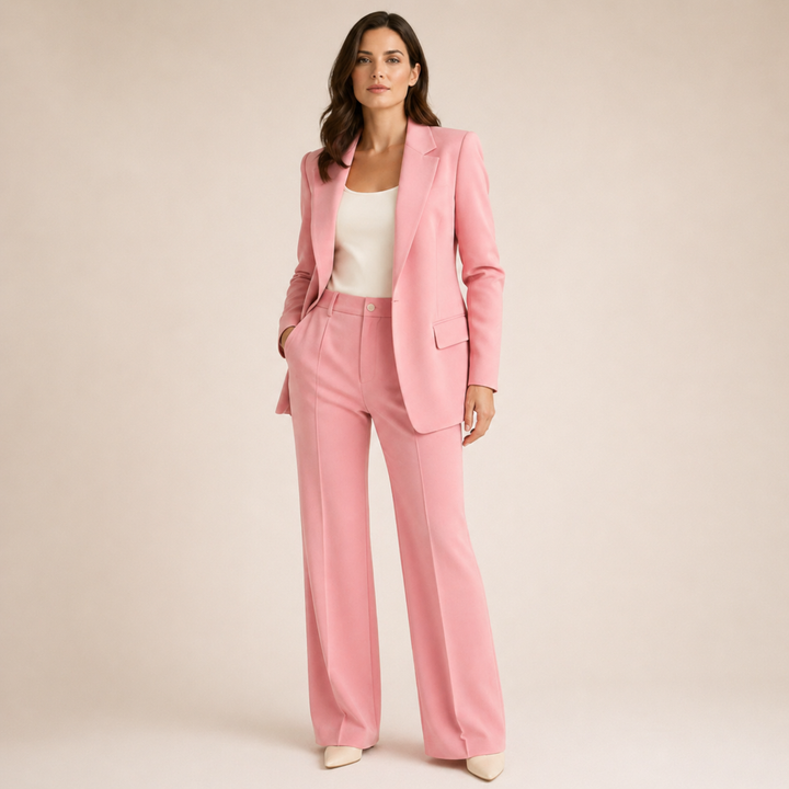 Victoria | Traje Elegante de Pantalón Ancho