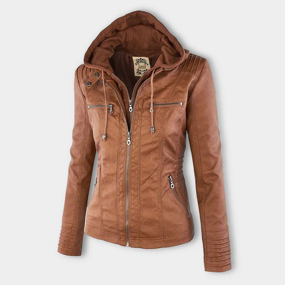 Valeria | Chaqueta con Capucha y Bolsillos con Cremallera