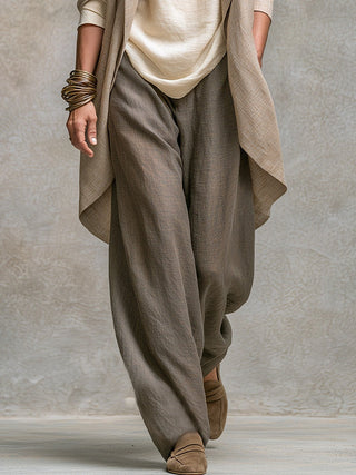 Paloma | Conjunto de Tres Piezas con Chaqueta, Top y Pantalón Palazzo