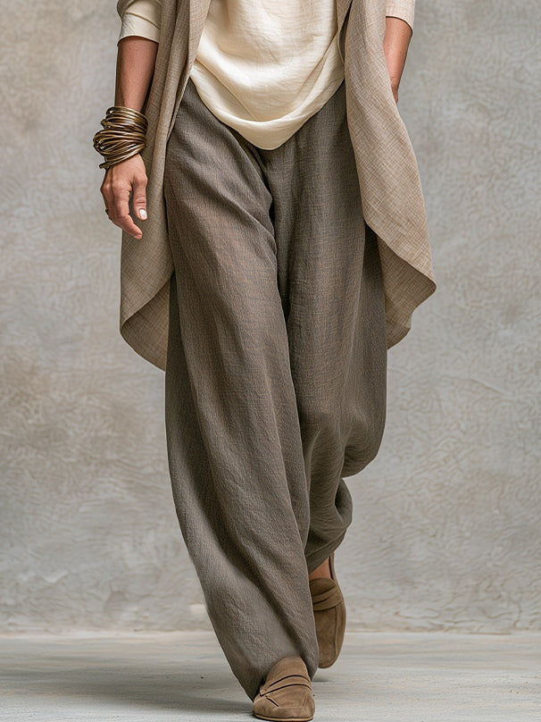 Paloma | Conjunto de Tres Piezas con Chaqueta, Top y Pantalón Palazzo