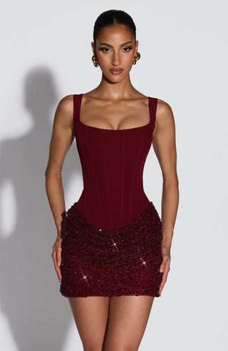 Carmen | Vestido Corto Ajustado con Corsé