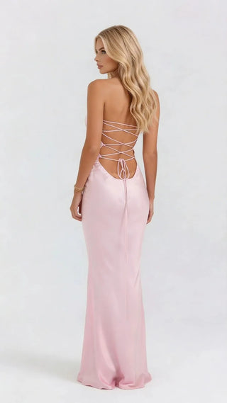 Estrella | Vestido Largo de Lentejuelas con Tirantes Finos
