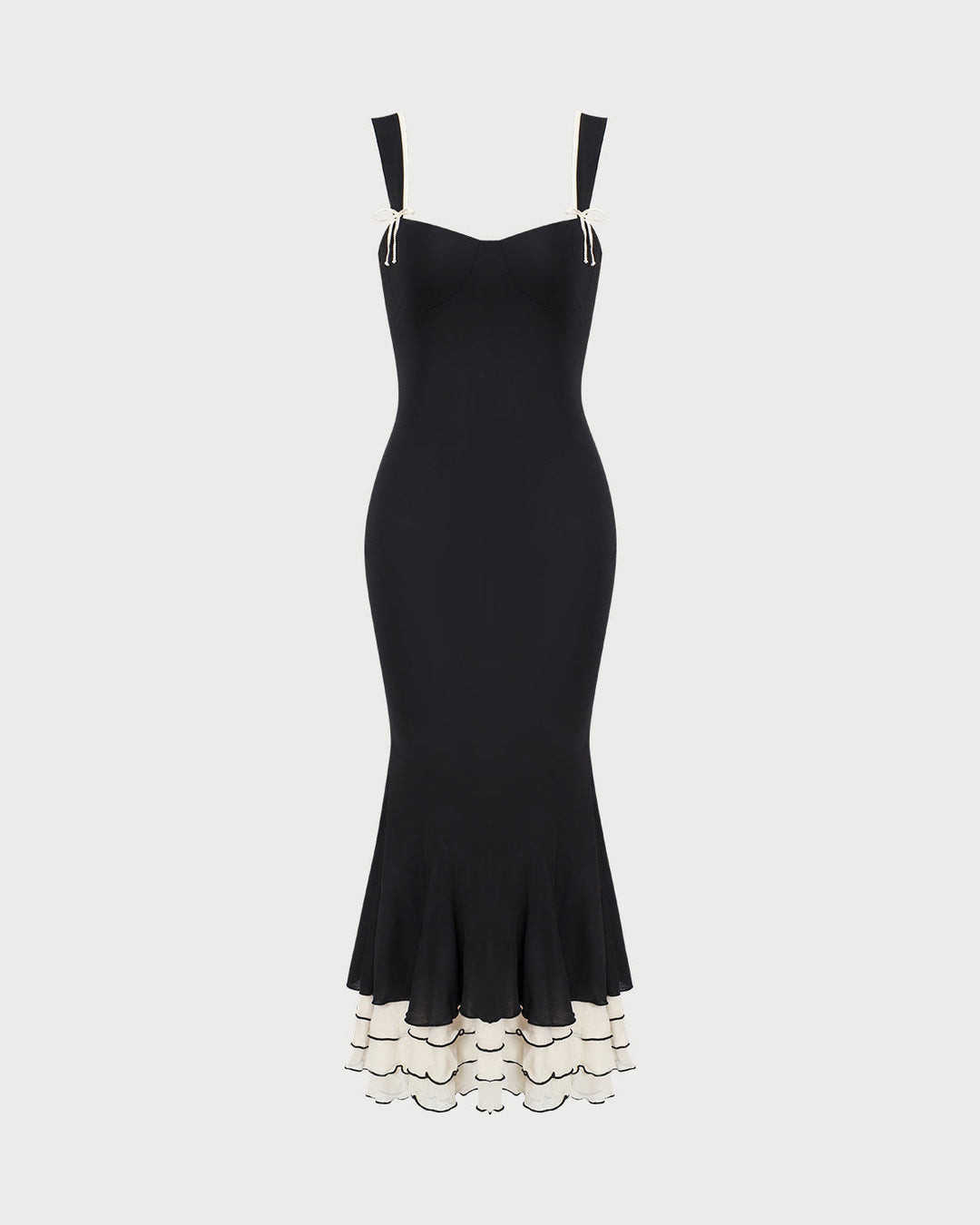 Ana | Vestido Largo Ceñido con Escote Corazón