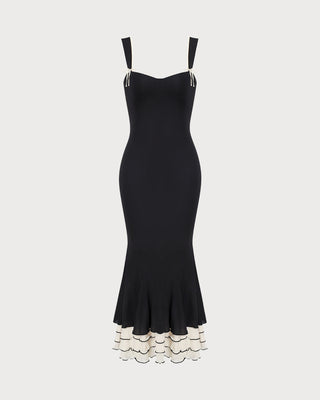 Ana | Vestido Largo Ceñido con Escote Corazón