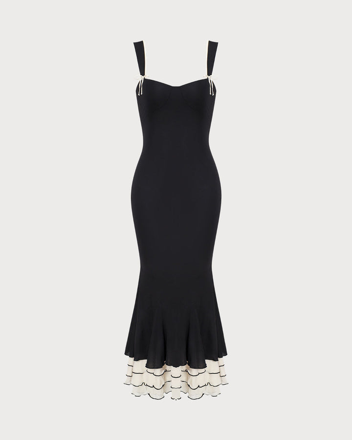 Ana | Vestido Largo Ceñido con Escote Corazón