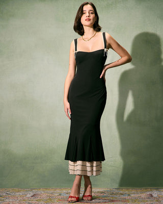 Ana | Vestido Largo Ceñido con Escote Corazón