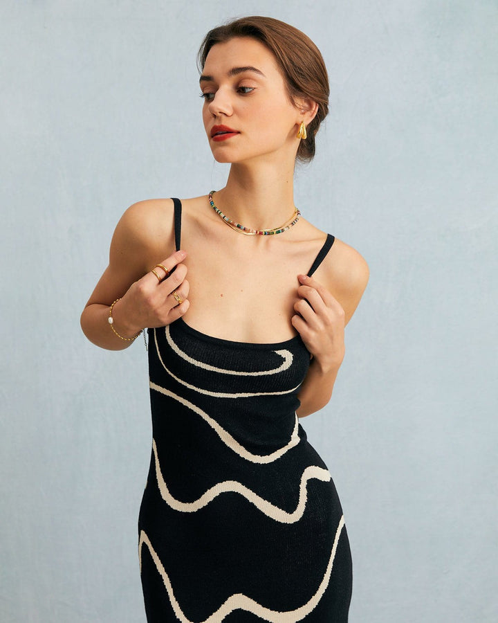 Gemma | Vestido Midi de Punto con Bajo Sirena