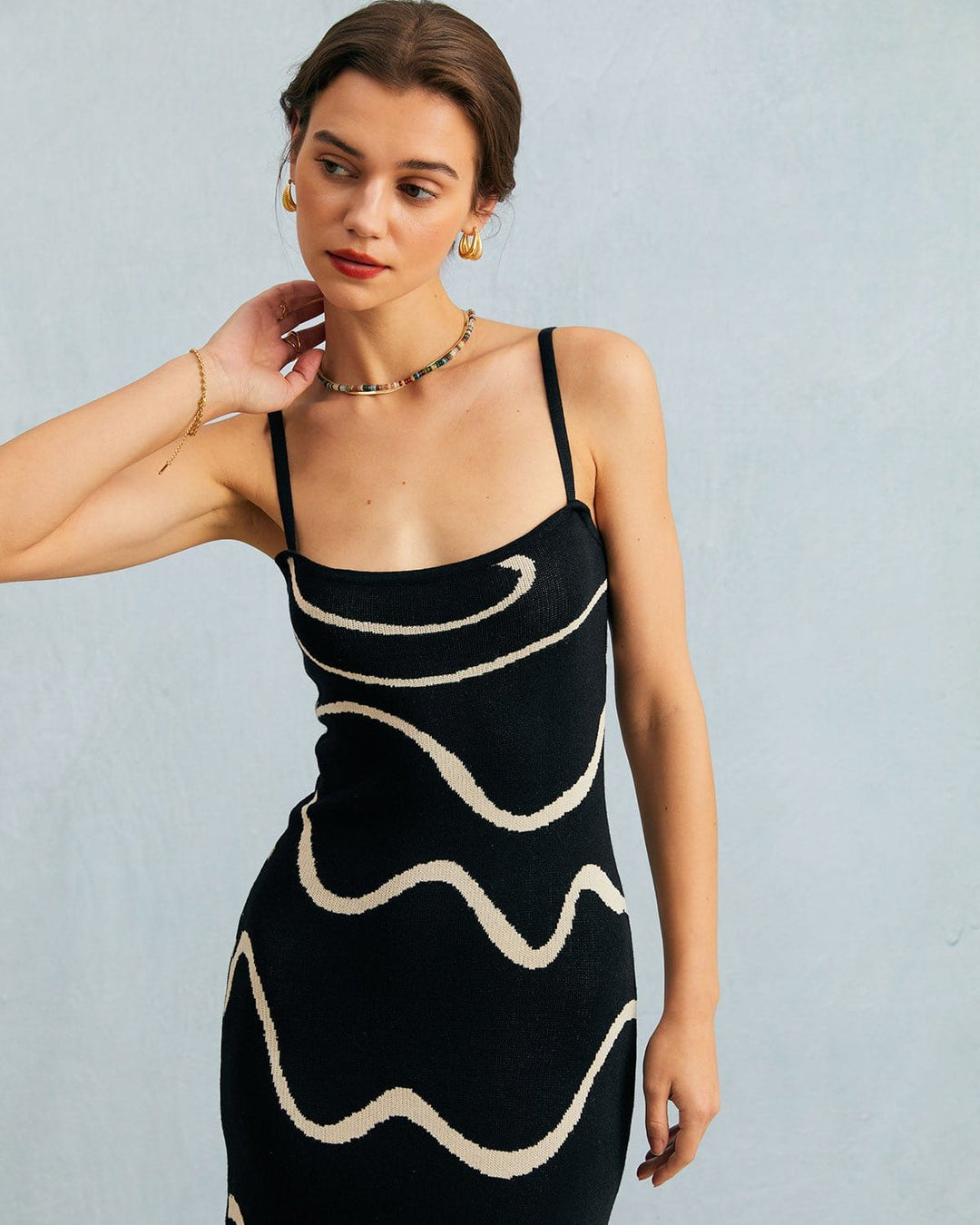 Gemma | Vestido Midi de Punto con Bajo Sirena