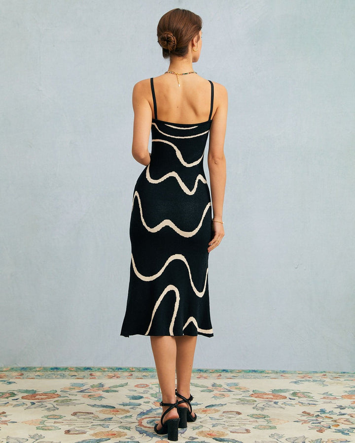 Gemma | Vestido Midi de Punto con Bajo Sirena