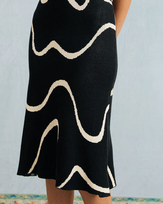 Gemma | Vestido Midi de Punto con Bajo Sirena