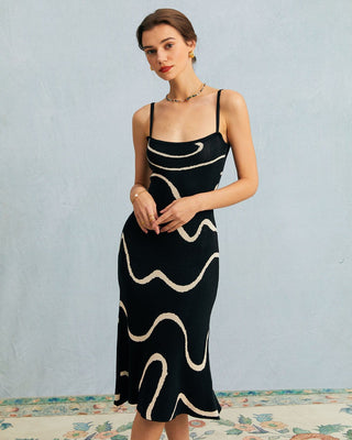 Gemma | Vestido Midi de Punto con Bajo Sirena