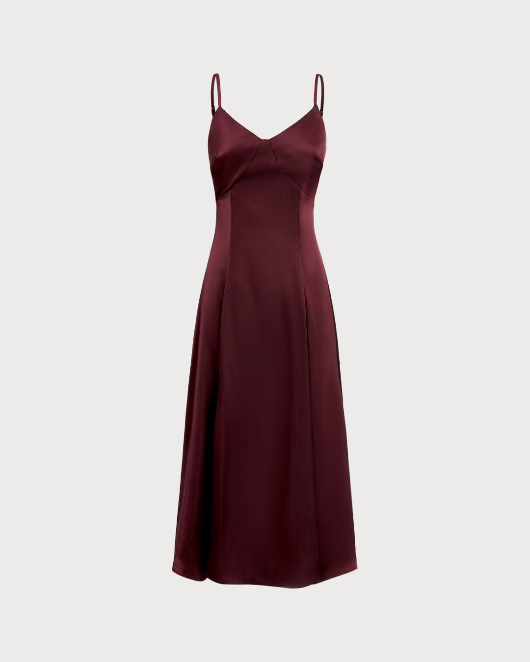 Blanca | Vestido Largo Evasé de Satén